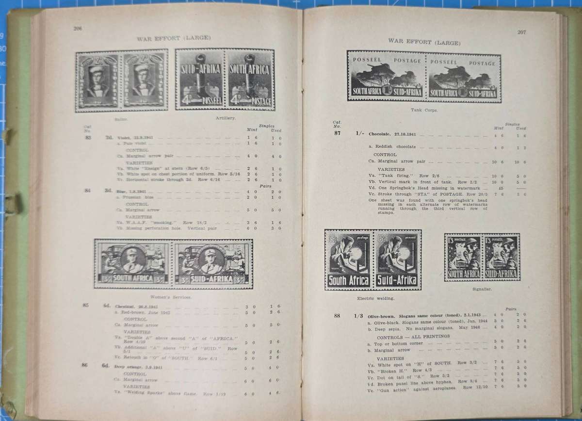 Philatelic Book: Handbook/Catalogue - Union of South Africa Stamps: 1952 Edition