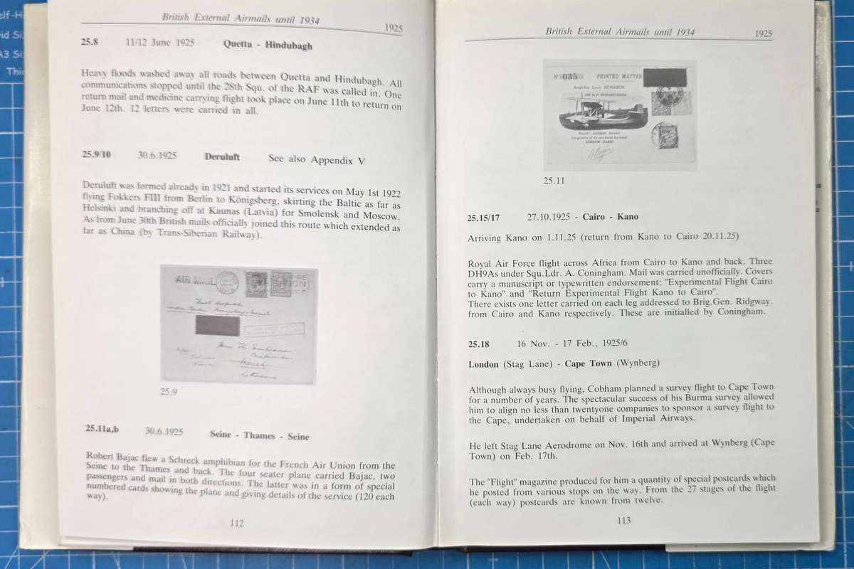 Philatelic Book: British External Airmails until 1934 by Alexander S Newall