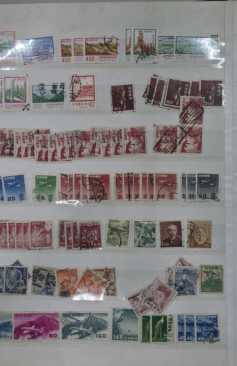 Stock Book: 8/16 White with Interesting Used World Mix