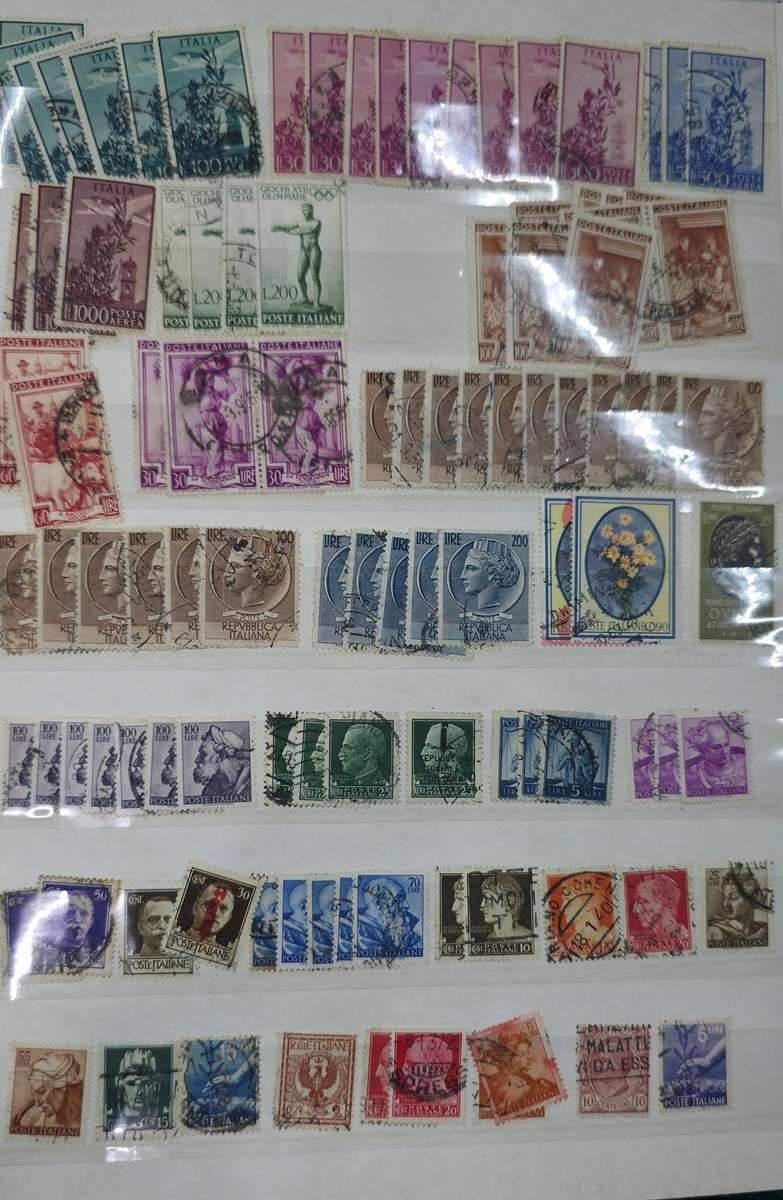 Stock Book: 8/16 White with Interesting Used World Mix