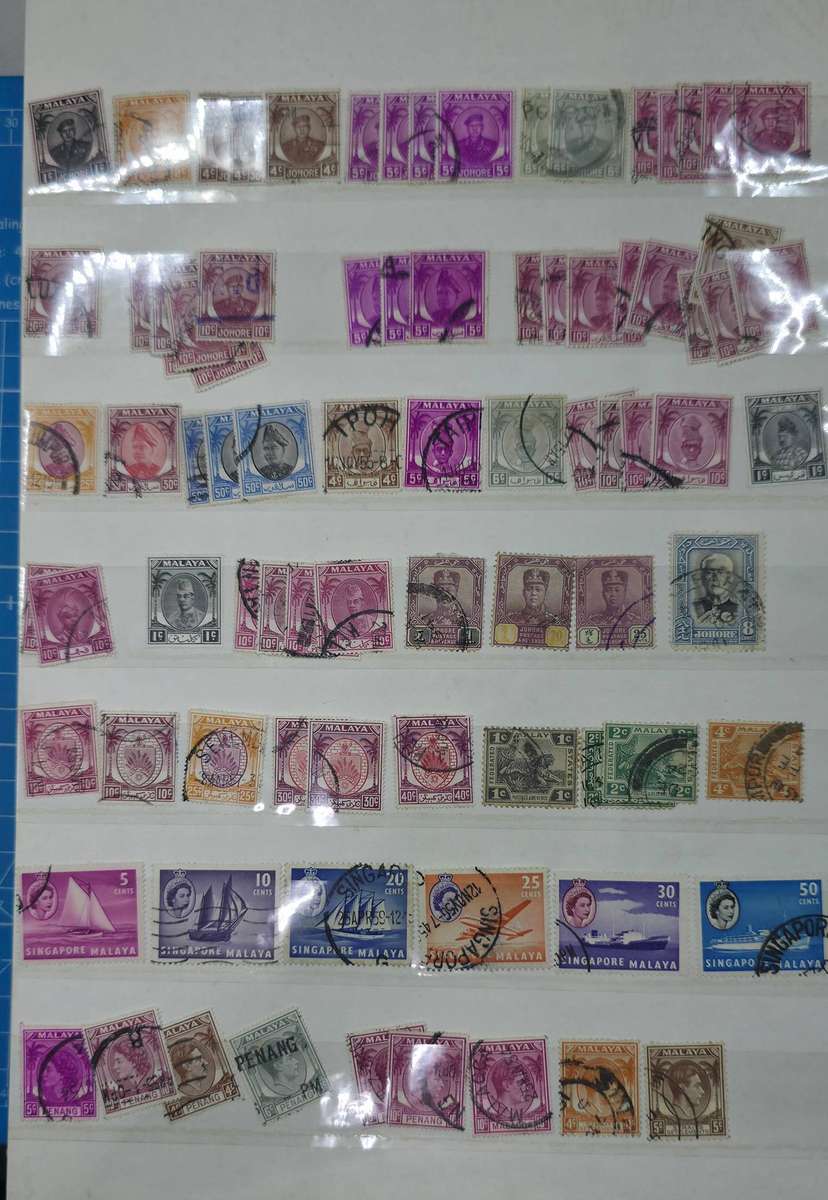 Stock Book: 8/16 White with Interesting Used World Mix