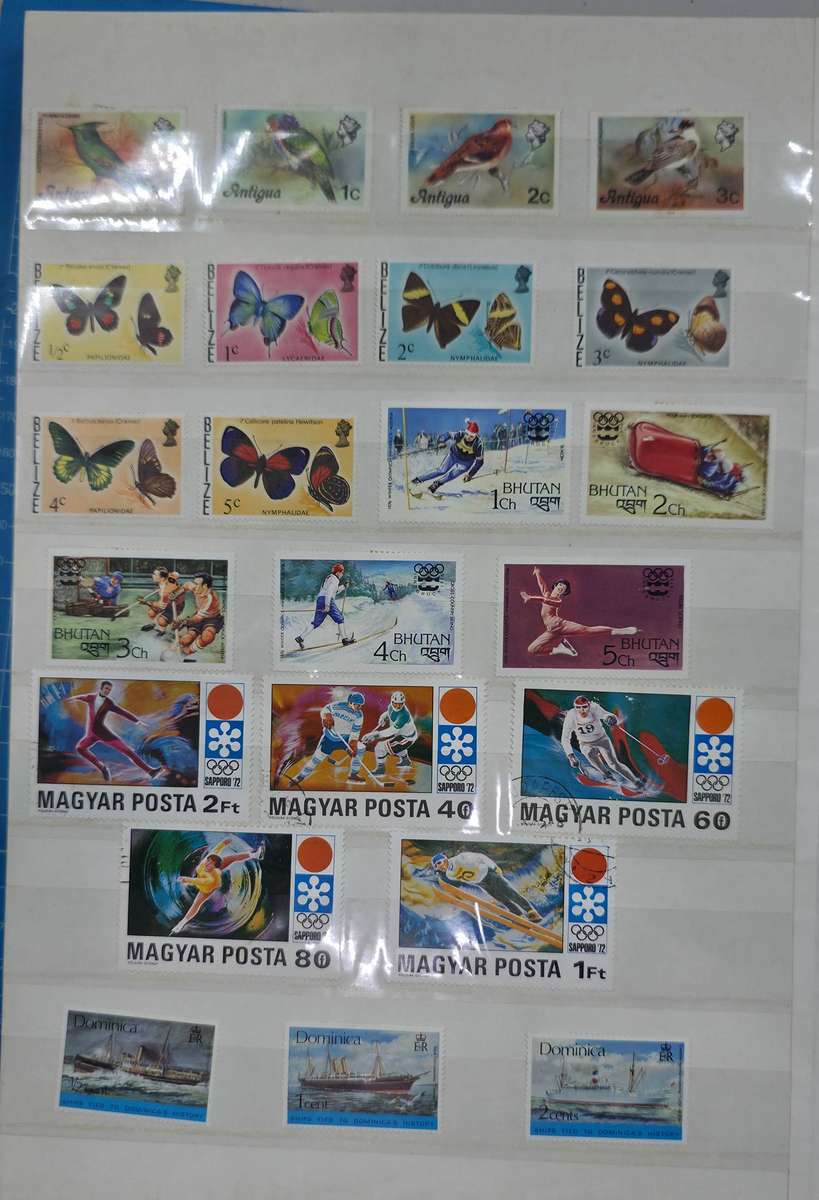 Stock Book: 8/16 White with Interesting Used World Mix