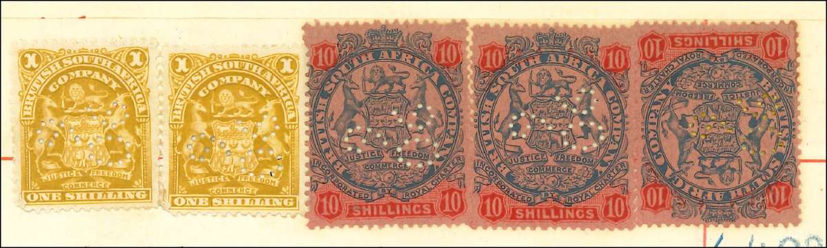 BSAC 1896 fiscally used on Deed of Transfer (SACC 47 and 77) CV for normally used: R 7 770