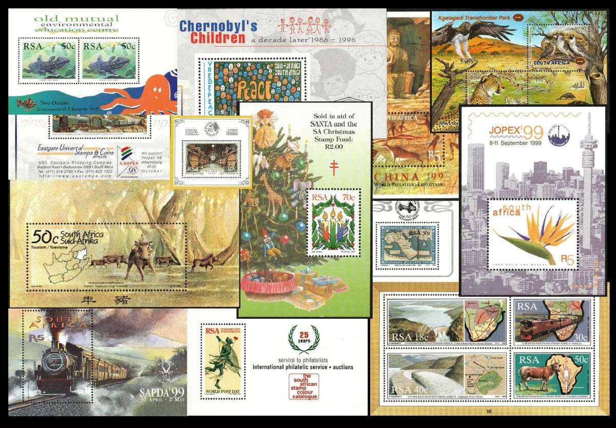 RSA Mini Sheet Set 1: 13 UMM Sheets as per Scans