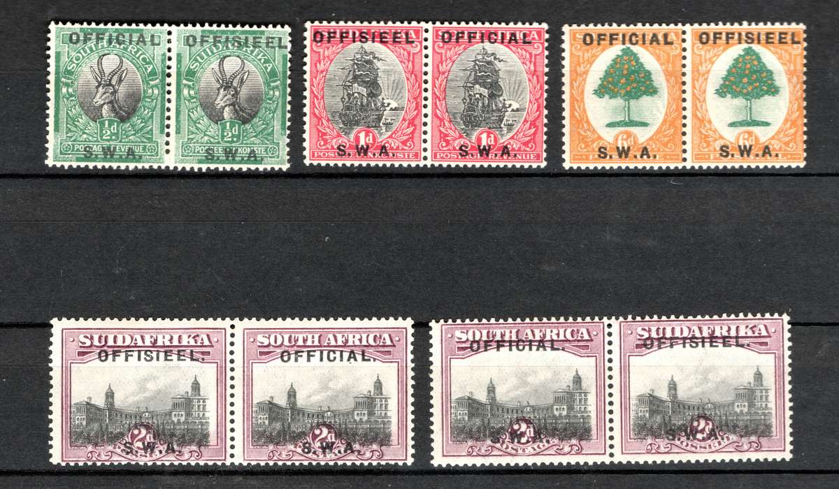 SWA 1926-1951: Collection of Officials: MM with high CV (See Scans)