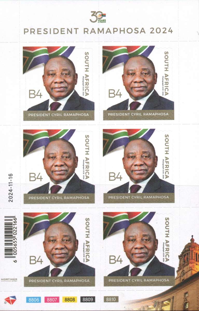 RSA 2024: President Cyril Ramaphosa Mini Sheet and First Day Card: Newly Issued