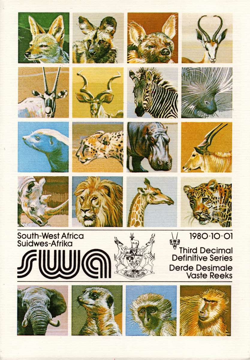SWA 1980: Third Definitive Decimal Issue - FD Folder: SACC 358-374