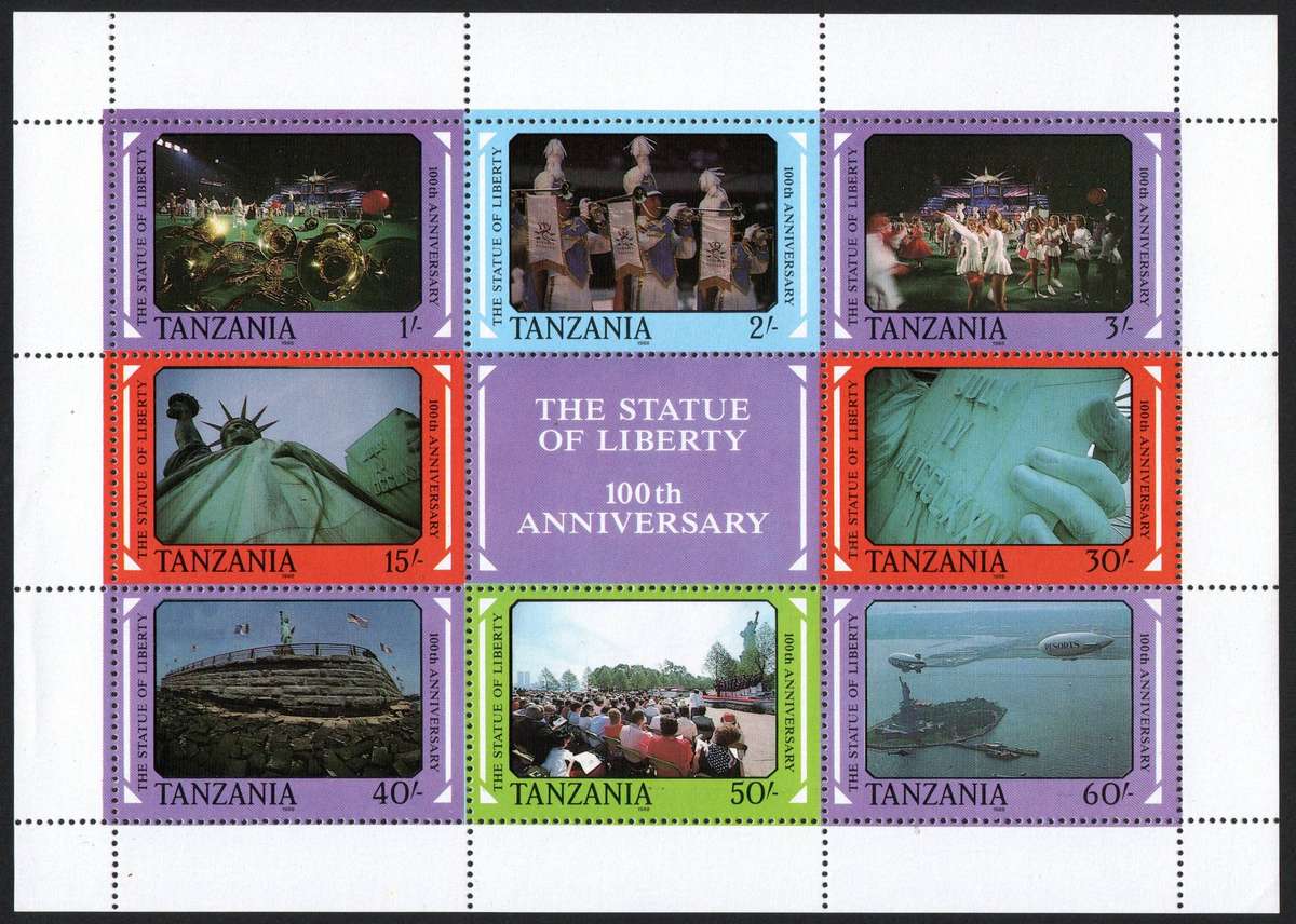 Tanzania 1986: 100th Anniv. Of Statue of Liberty - UMM M/S