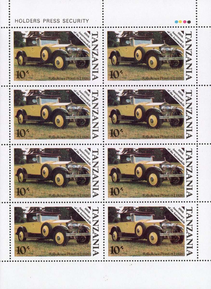 Tanzania 1986: 100th Anniv. of the Automobile - UMM M/S and Full Sheets Set