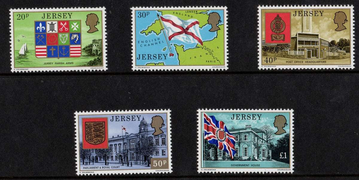 Jersey 1976: Post Office Def Issue Set in Presentation Packs - UMM-High CV!