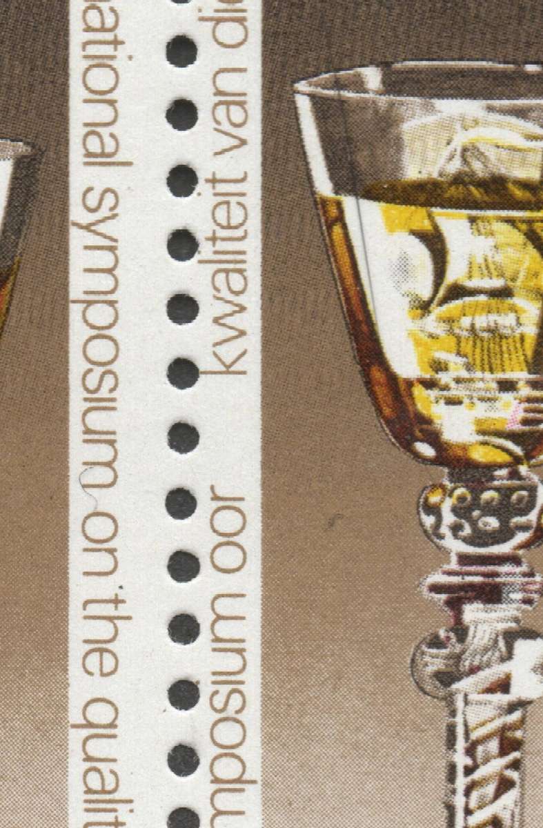 RSA 1977: International Wine Symposium Full UMM Sheet with Rare "Missing Die" Flaw: SACC 415a