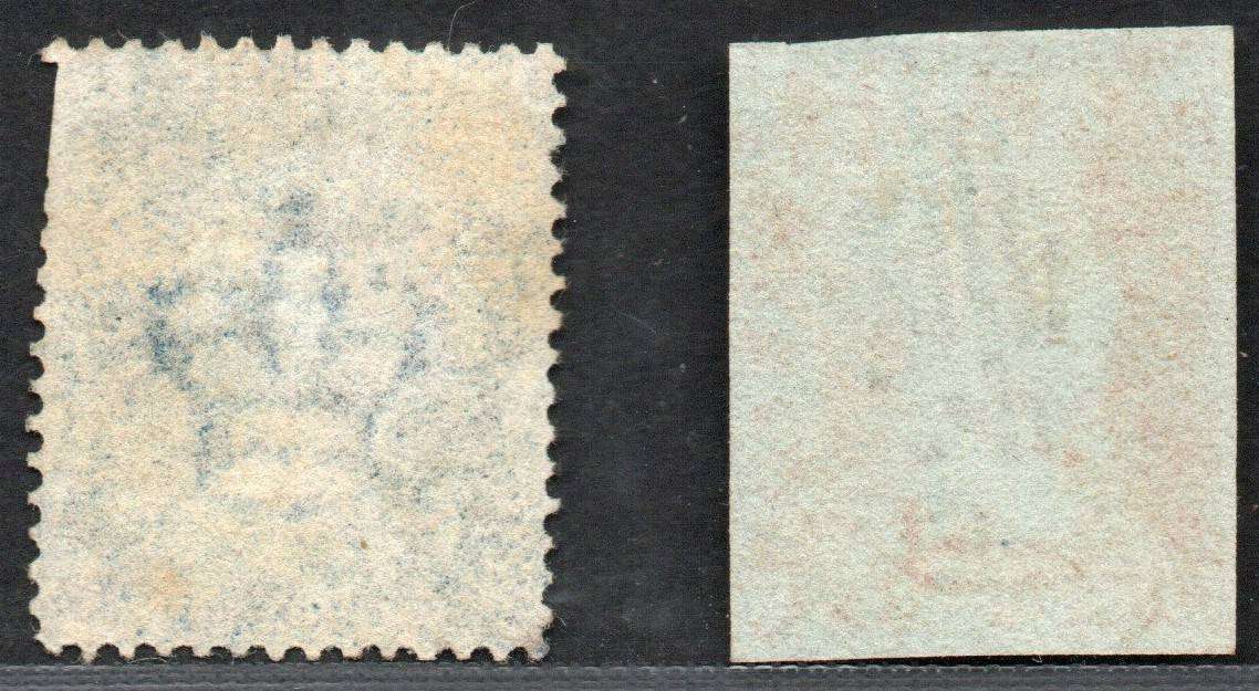 Great Britain 1800s: Penny Red and Two Pence Blue - Used: Nice Space Fillers
