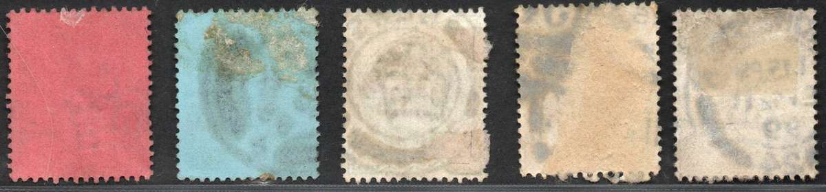 Great Britain late 1800s: Used Victoria Jubilees as per Scan. Great Space Fillers