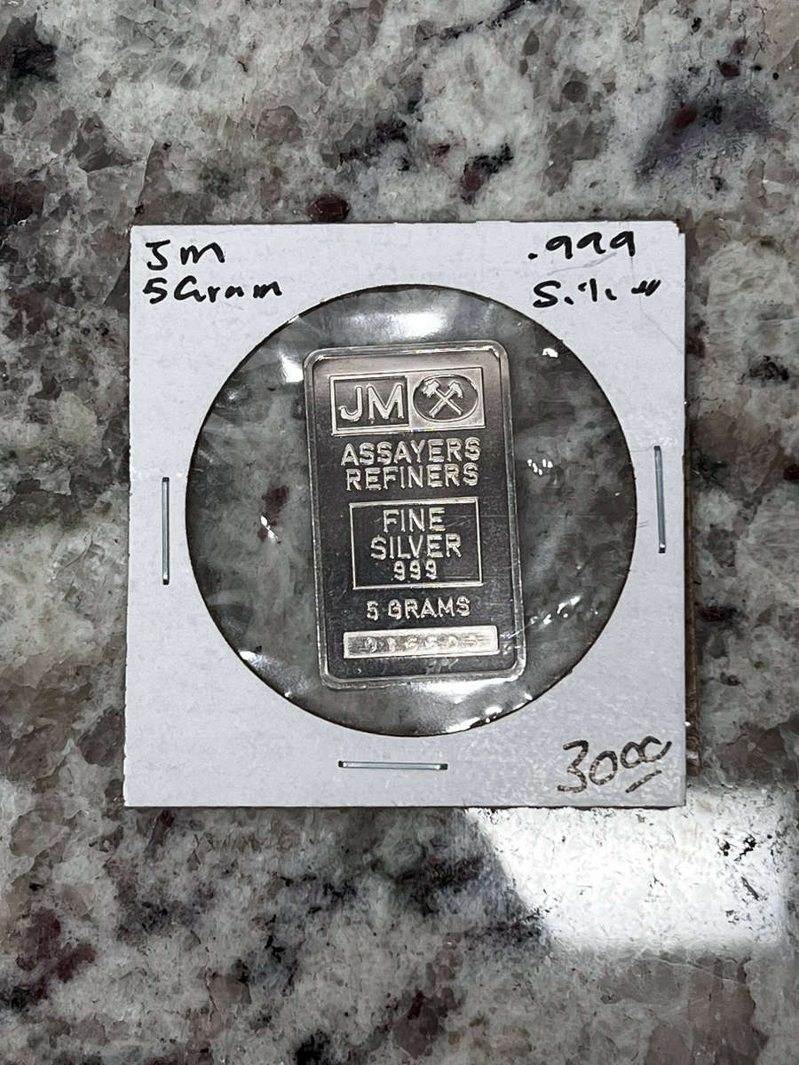 5 Gram Silver JM Bar