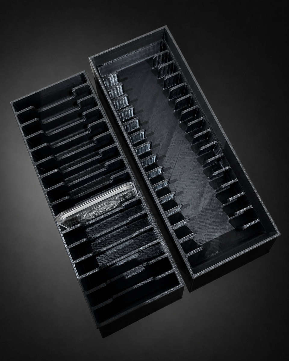 1oz Rectangle Silver Bar Display and Storage Box