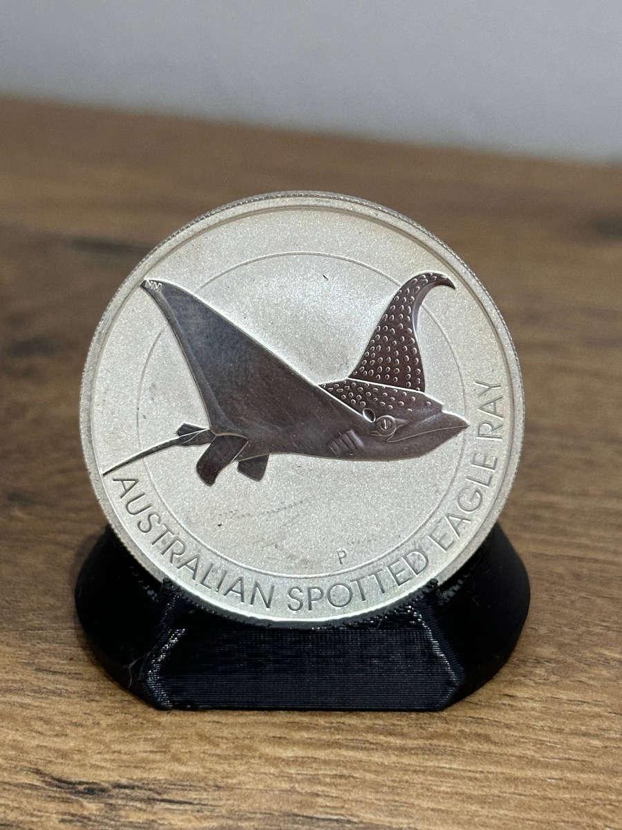 Australian Silver Spotted Eagle Ray Coin 1.5 oz