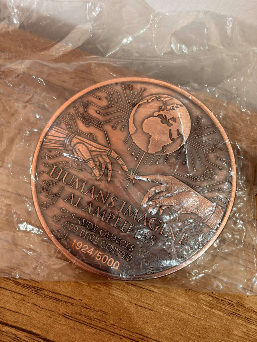 5oz Copper Coin - AI Design