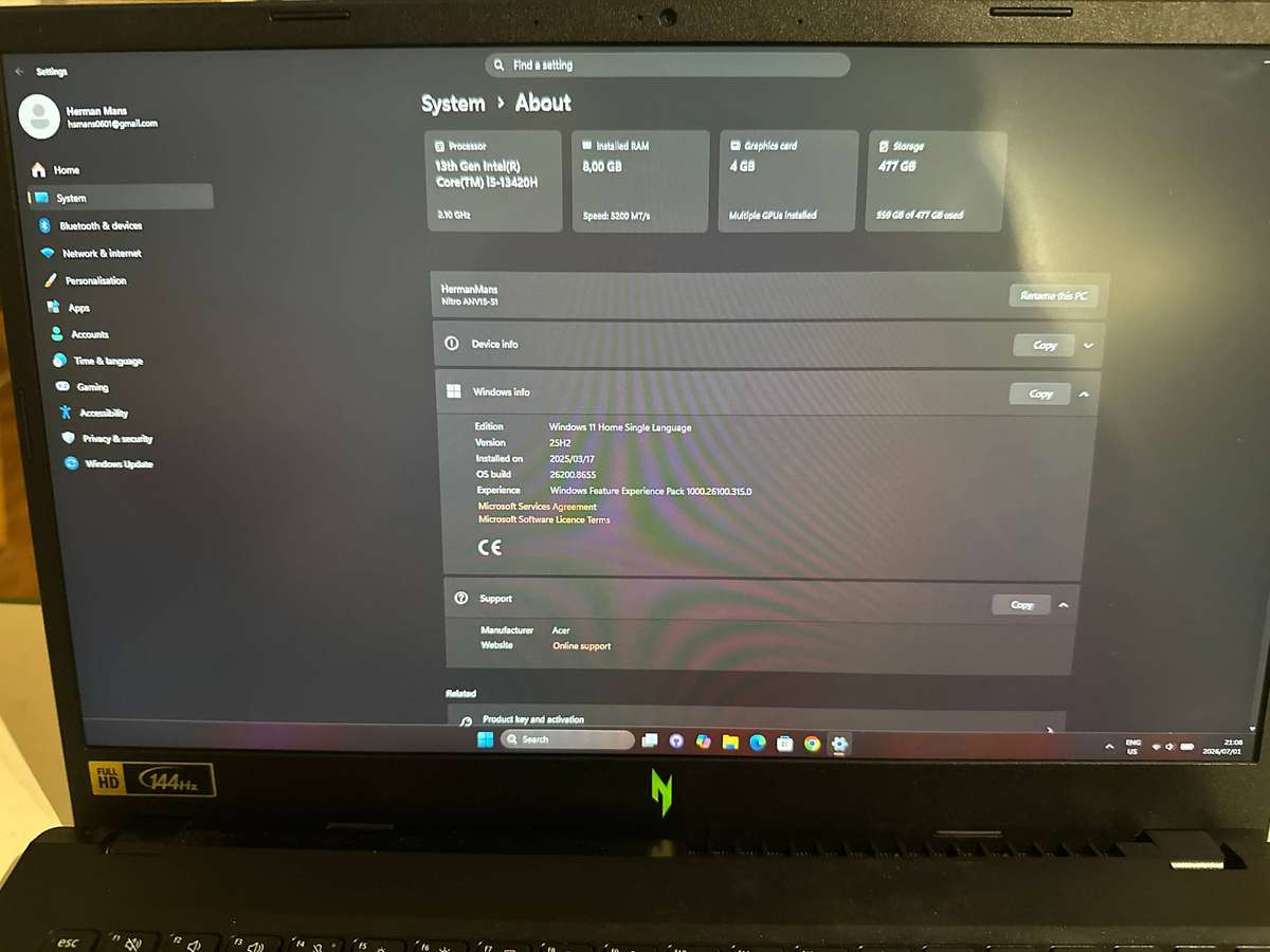 Acer Nitro V15
