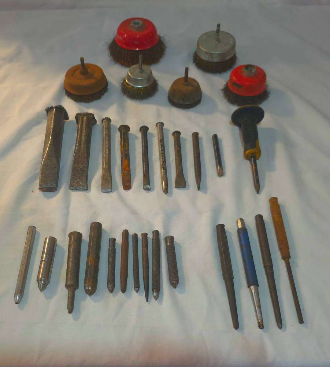 Chisels , Punches &  Wire Brushes