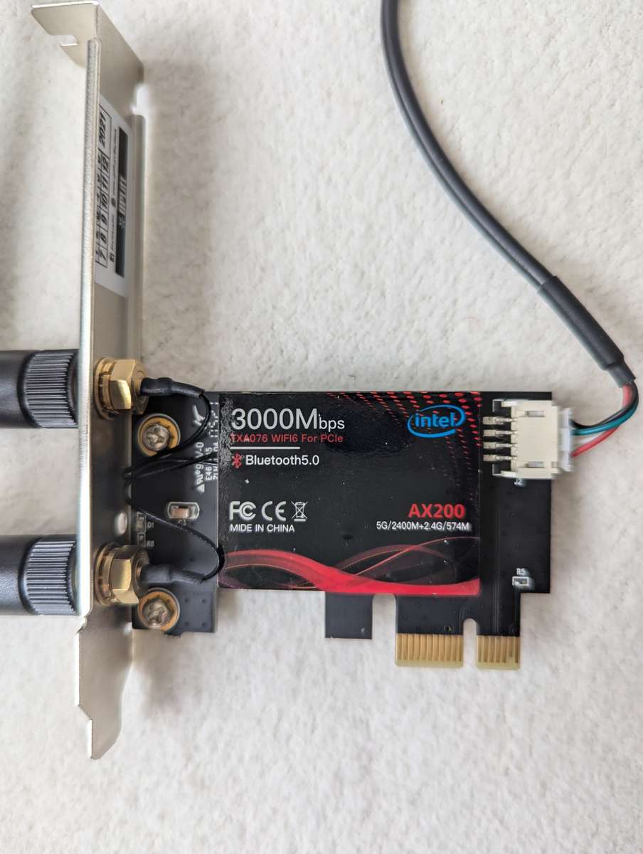Intel AX200 WiFi and Bluetooth PCIe Card