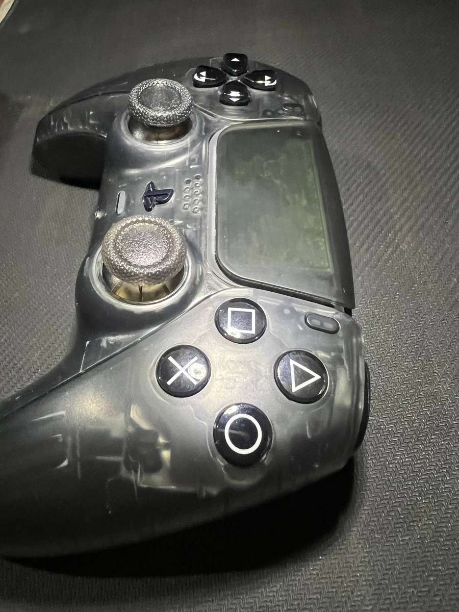 PS5 Dualsense Controller Translucent Black | Upgraded TRM Sticks (No Stick Drift)
