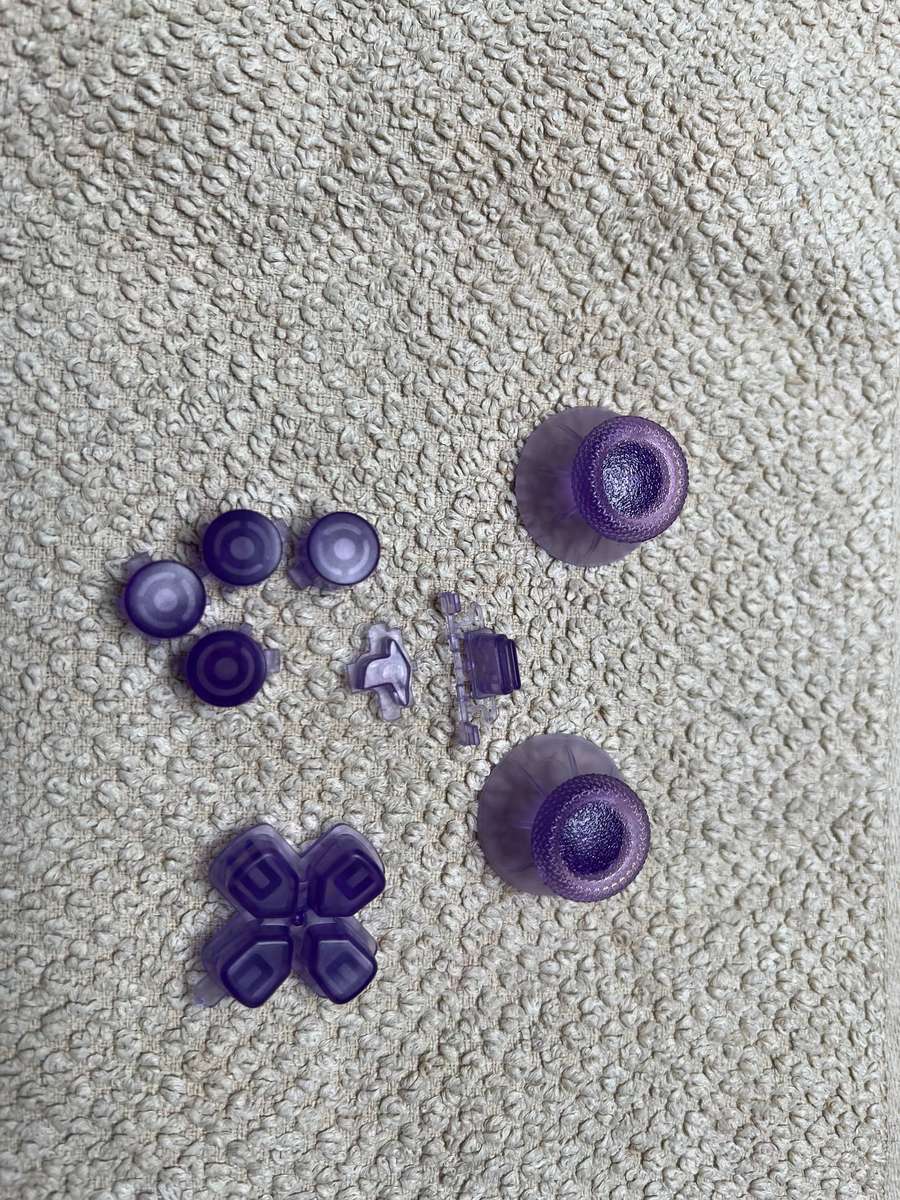 PS5 DualSense Button Replacement - Translucent Purple