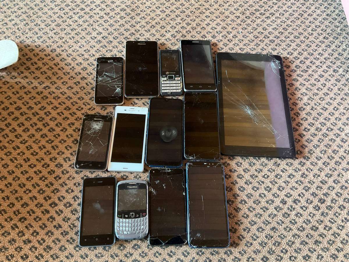 Lot of old phones