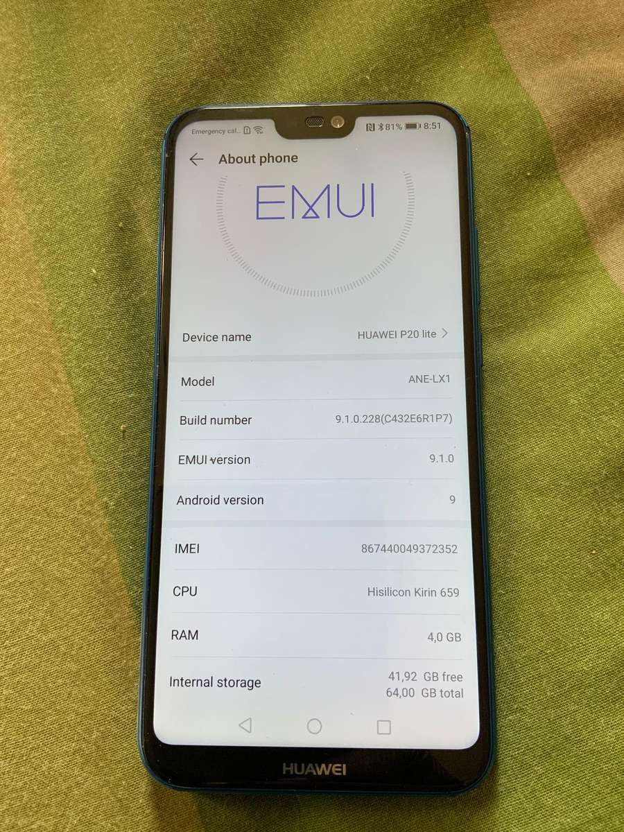 Huawei p20 lite
