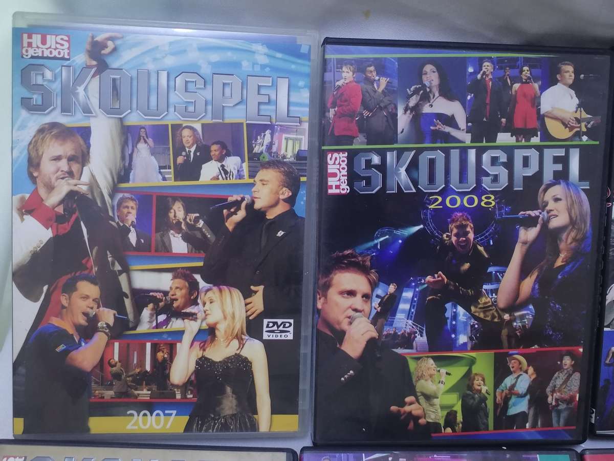 8x DVD´S - SKOUSPEL 2007 TOT 2012 EN 2014 (+ BRING JOU HART)- SEE BELOW FOR INFO.