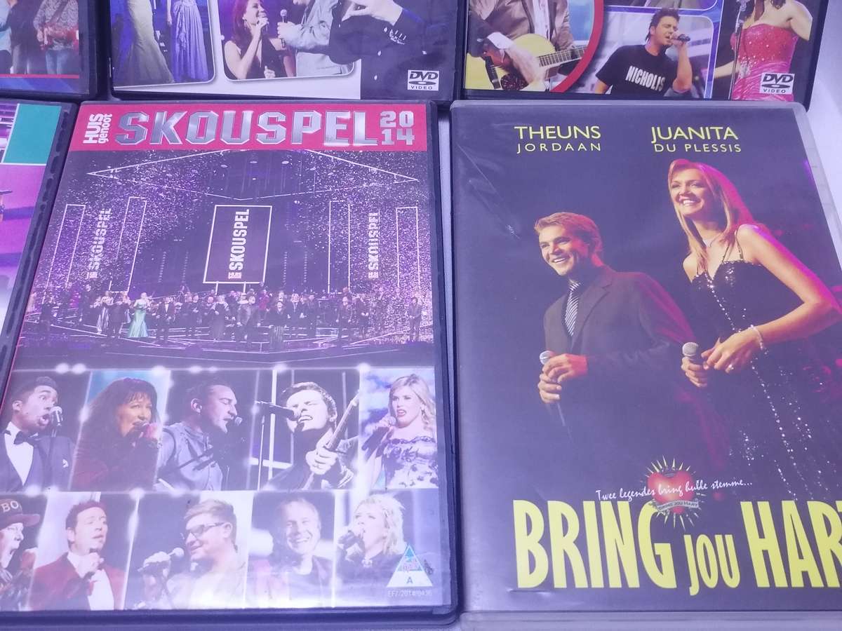 8x DVD´S - SKOUSPEL 2007 TOT 2012 EN 2014 (+ BRING JOU HART)- SEE BELOW FOR INFO.