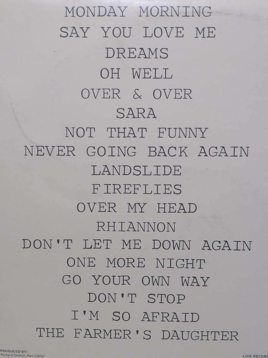 FLEETWOOD MAX LIVE - DOUBLE ALBUM - VINYL IN VERY GOOD COND. - SEE BELOW FOR INFO.