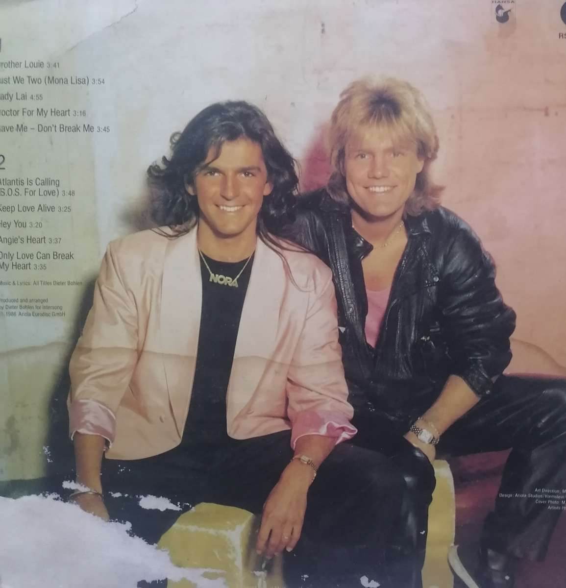 MODERN TALKING (READY FOR ROMANCE - THE 3rd ALBUM) - VINYL IN VERY GOOD COND. - SEE BELOW.