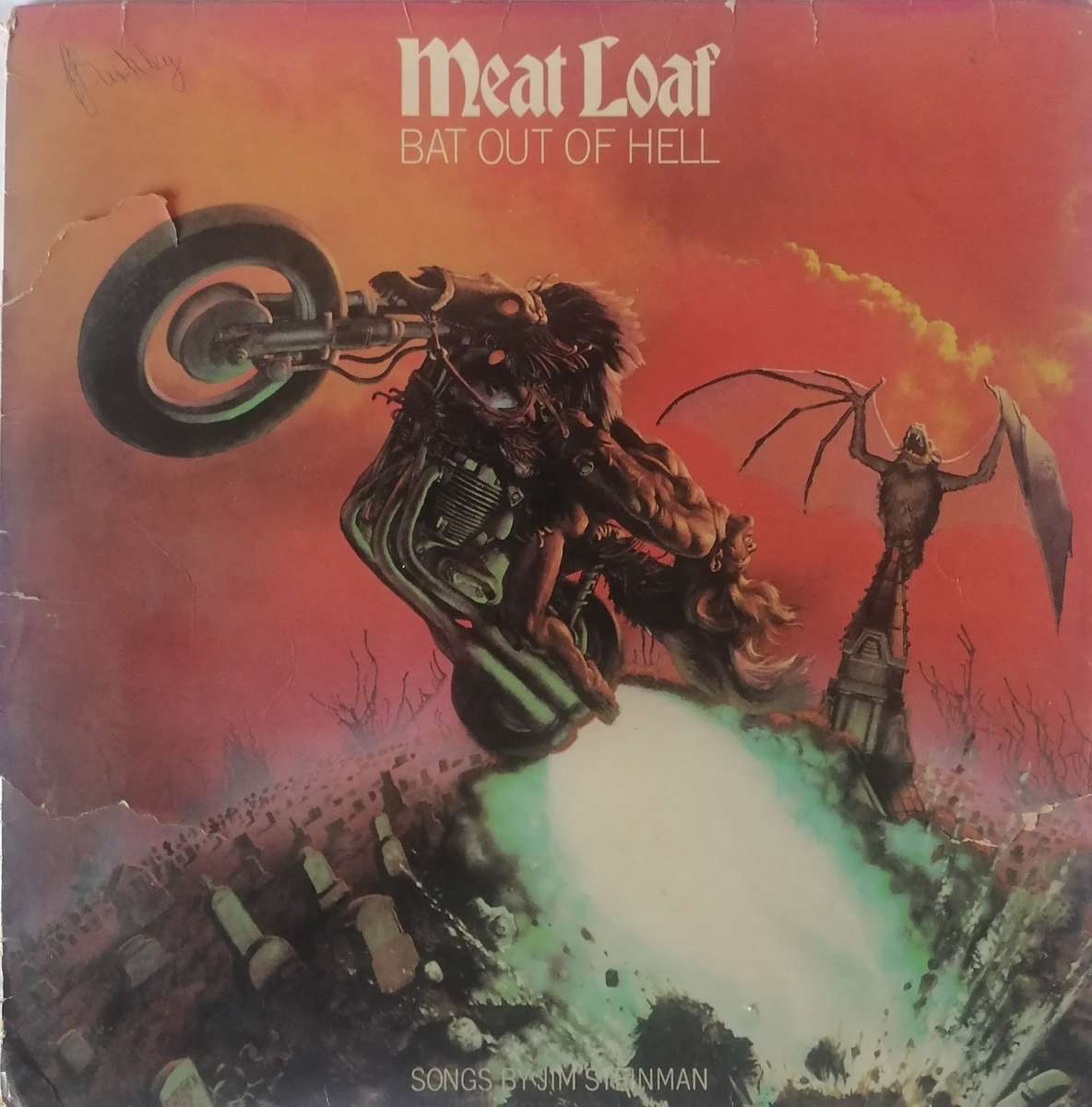 MEAT LOAF (BAT OUT OF HELL) - VINYL IN GOOD COND. - SEE BELOW FOR INFO.