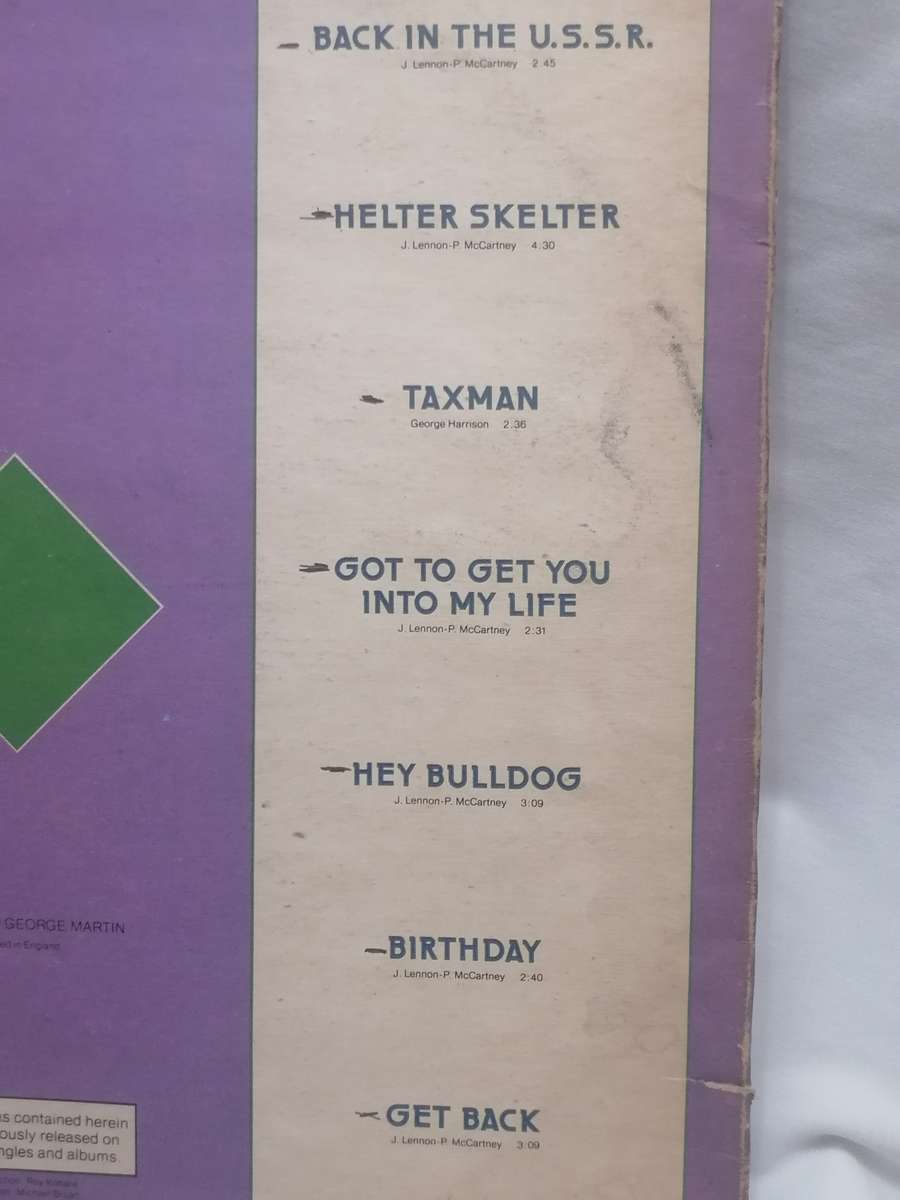 THE BEATLES (ROCK N ROLL MUSIC Vol.2) - VINYL IN EXCELLENT COND. - SEE BELOW FOR INFO.