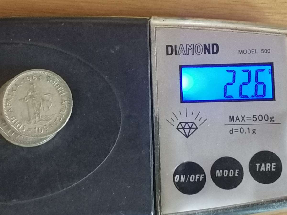 SA UNION SILVER COINS - SET OF 4x 10 CENTS (1961 - 1964) - USED CONDITION - SEE BELOW FOR INFO.