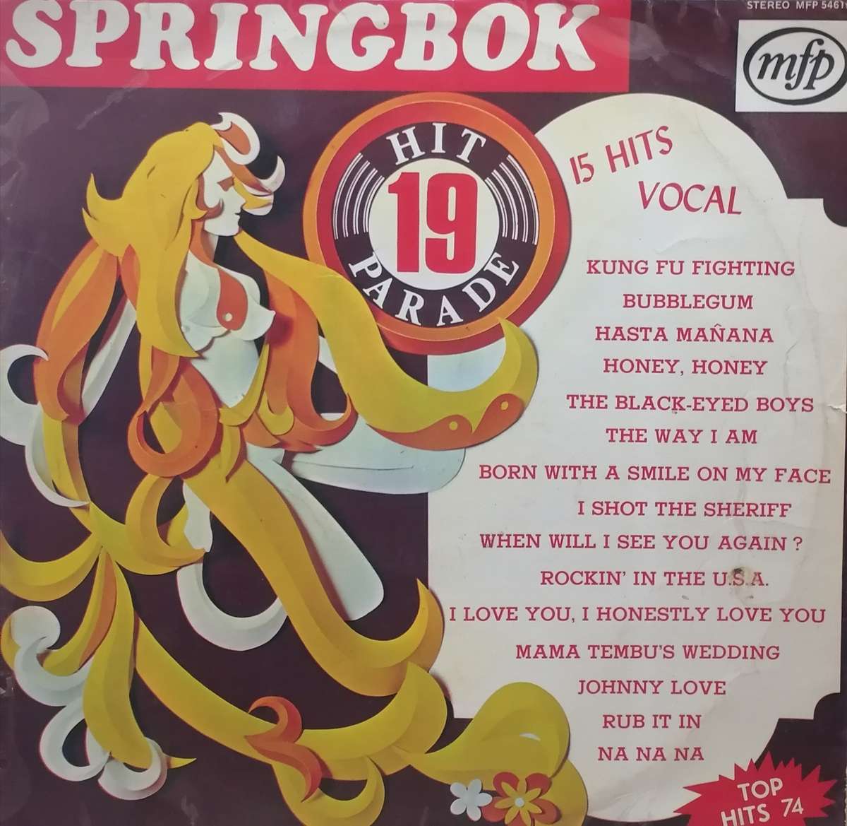 The best of Springbok Hit Parade 19,  vinyl in good condition.