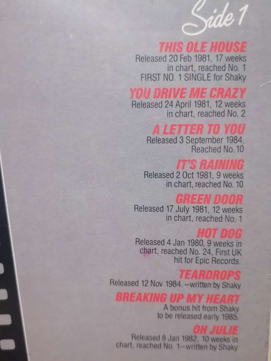 Shakin Stevens Greatest hits,  Vinyl in very good condition.