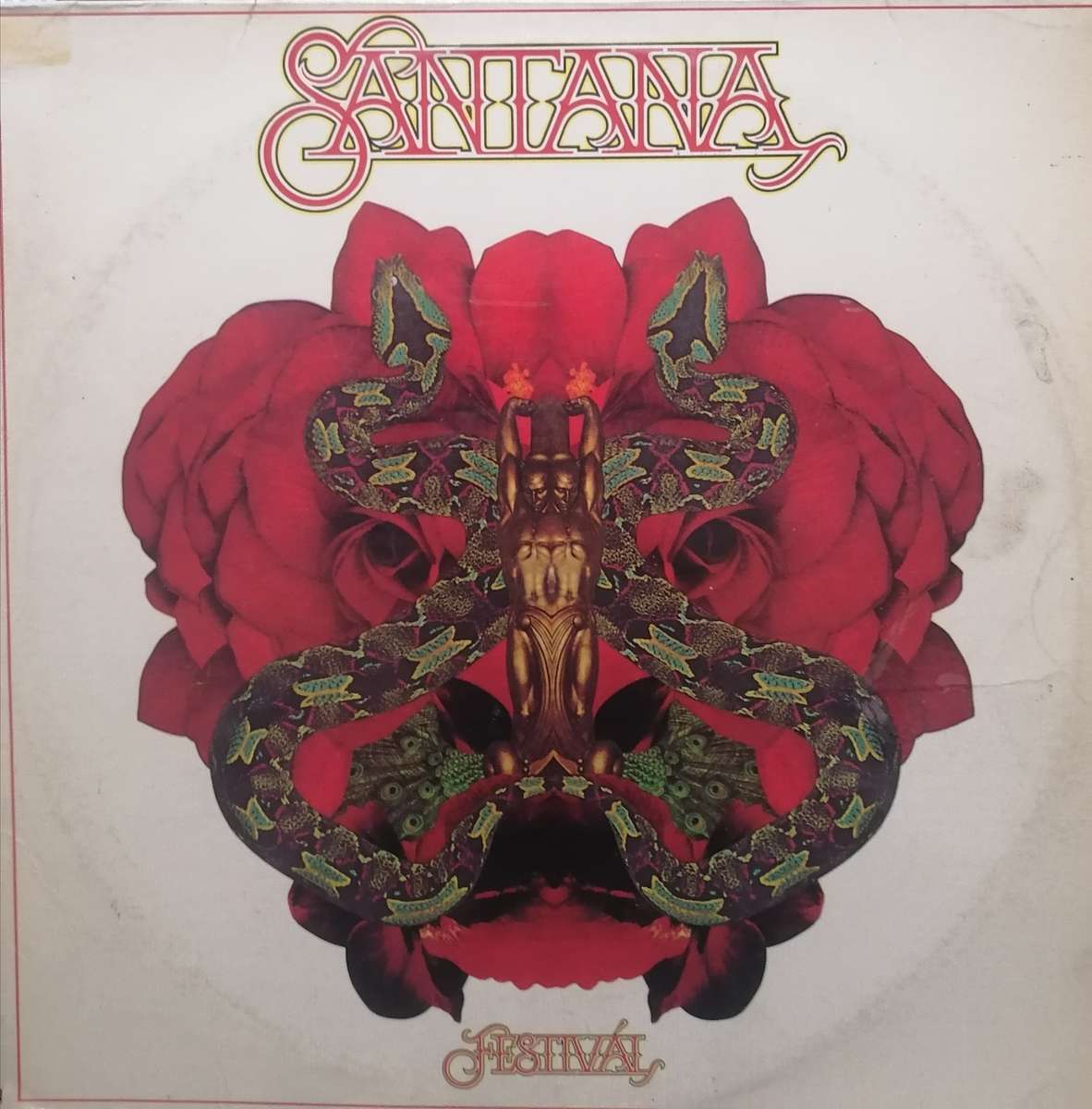 Carlos Santana, Festival, vinyl in very good condition.