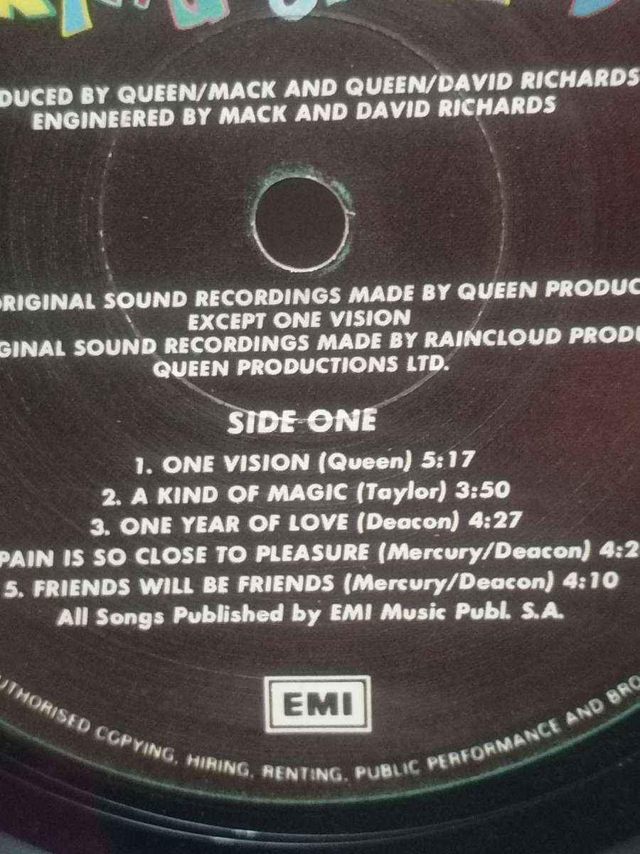 Queen, A Kind of Magic,  vinyl in good condition.