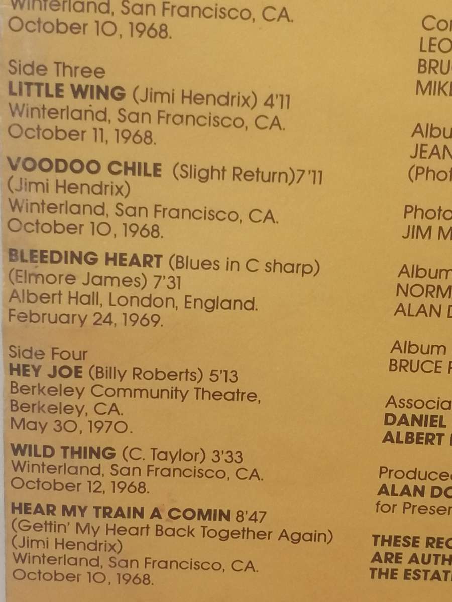 The Jimi Hendrix concerts, Double album,  vinyl's in very good condition.