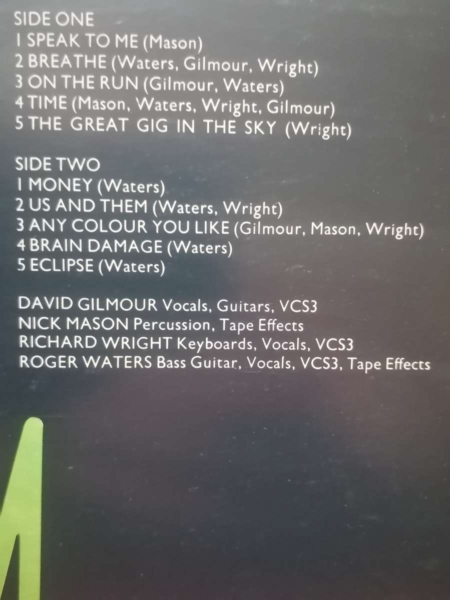 Pink Floyd, Dark side of the moon, vinyl in very good condition.