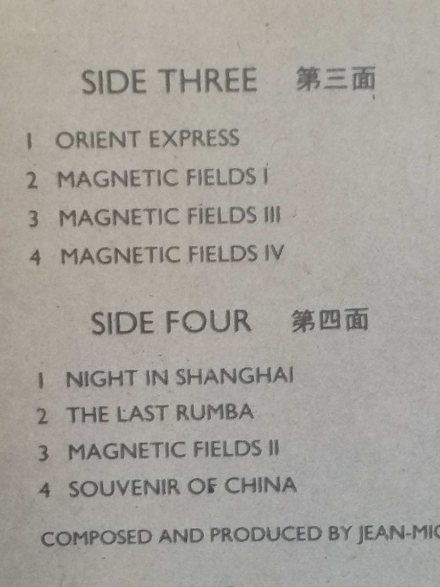 Jean-Michel Jarre 'The concerts in China',  vinyl's in excellent condition.