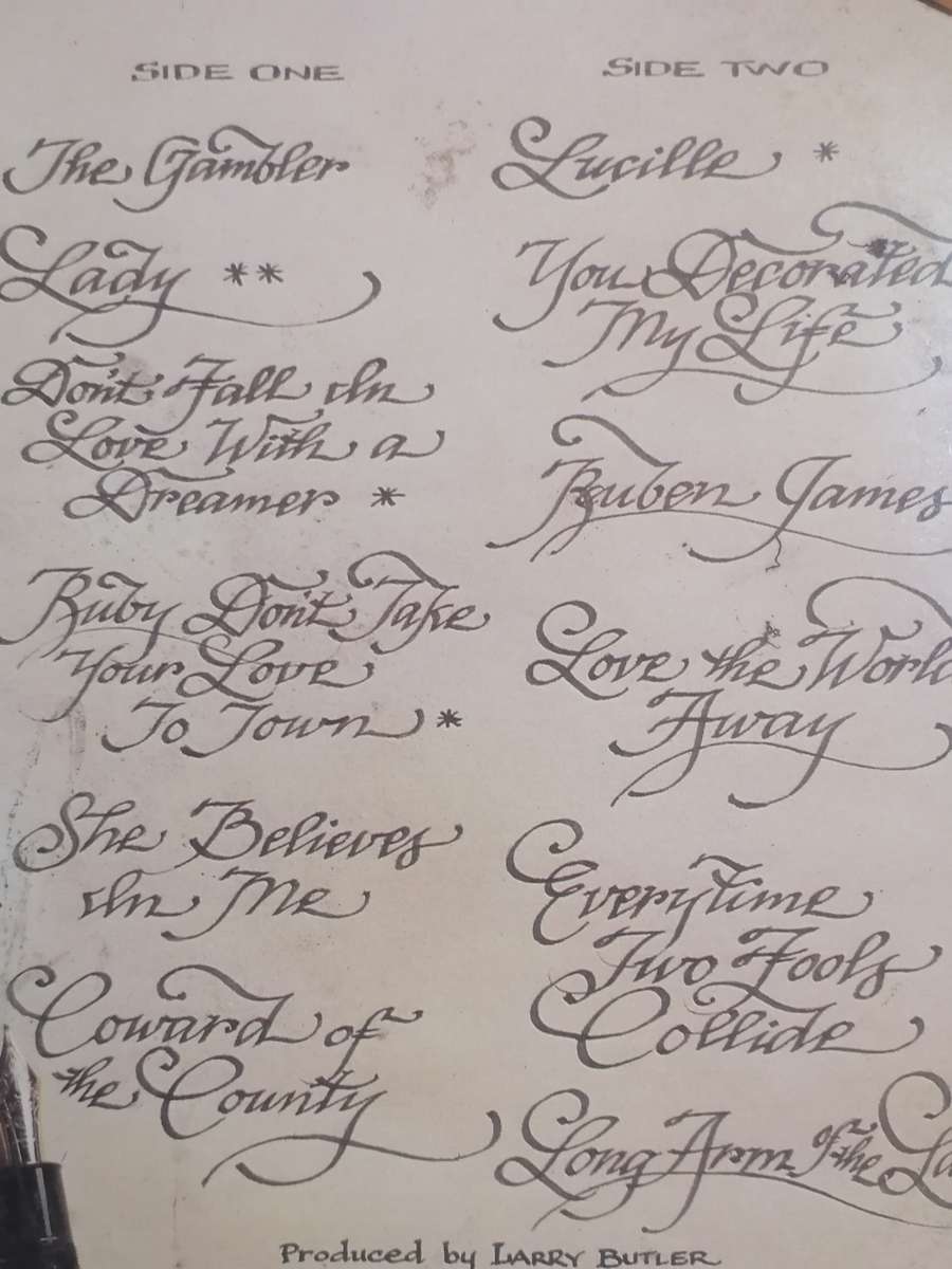 Kenny Royers, Greatest Hits, vinyl in excellent condition.