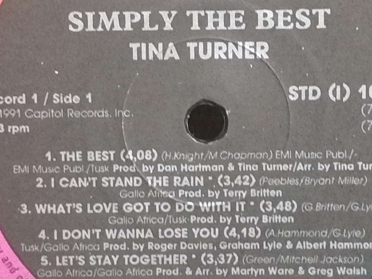 Tina Turner, Simply the Best, double album, vinyl's in very good condition.