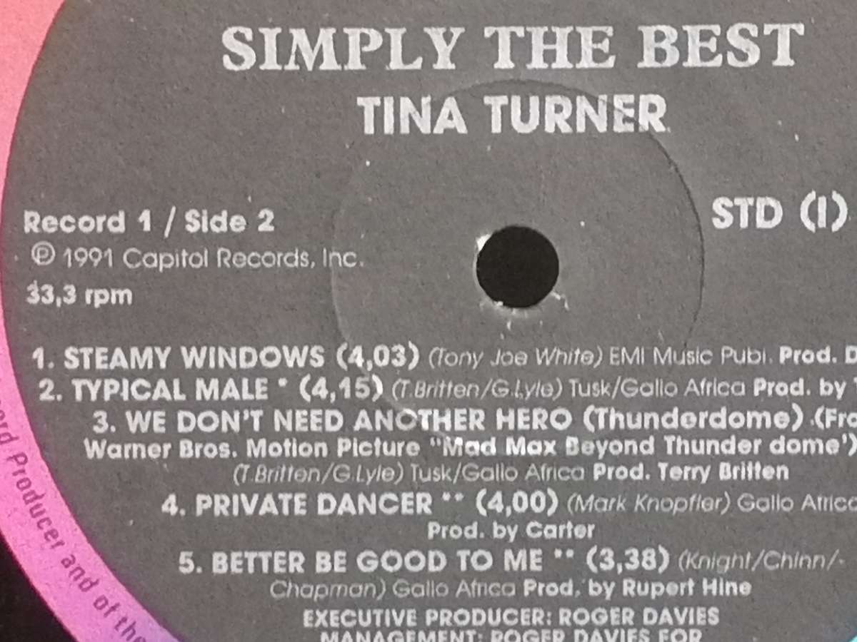 Tina Turner, Simply the Best, double album, vinyl's in very good condition.