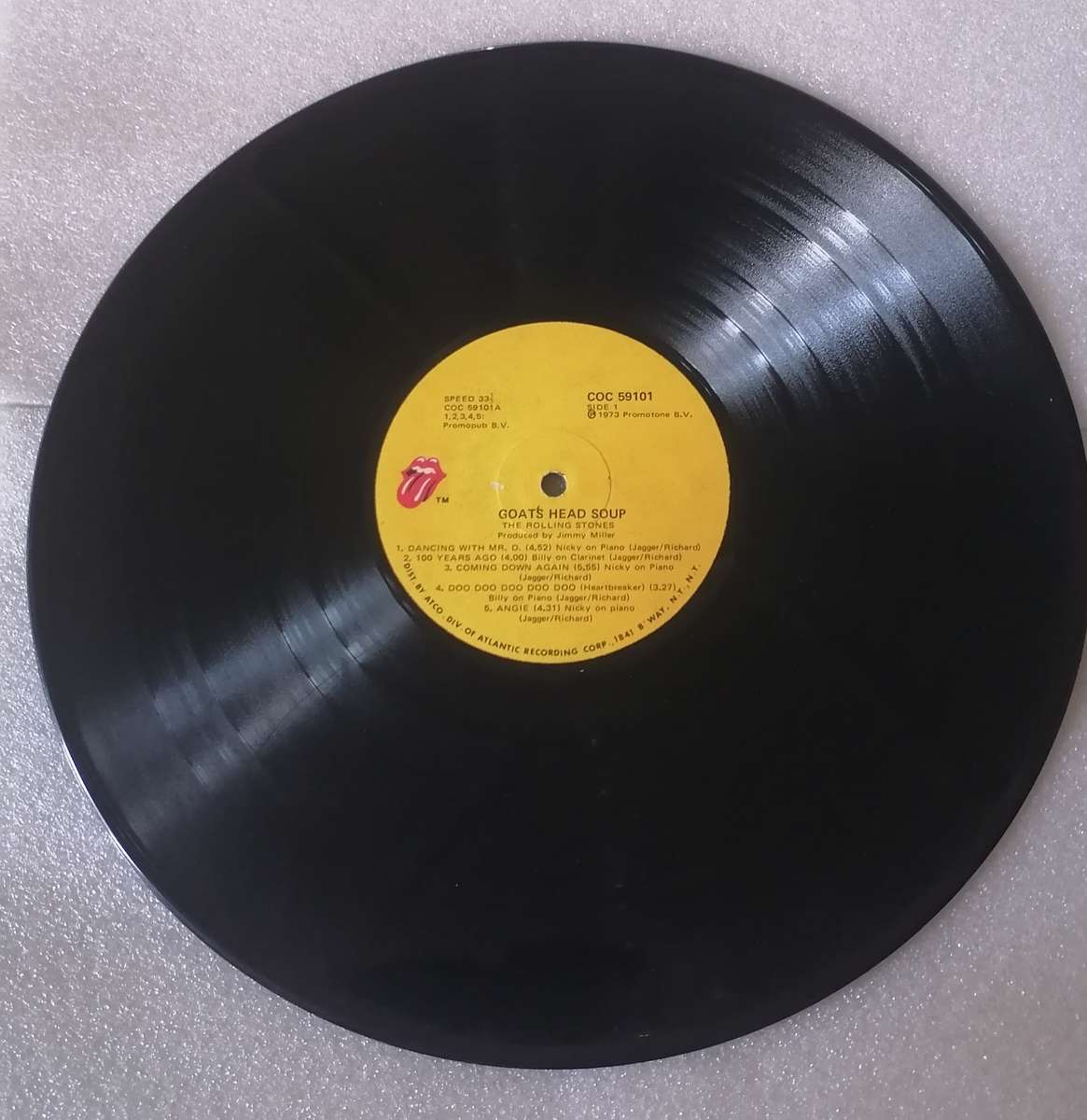 The Rolling Stones, Goat's Head Soup, vinyl in very good condition.