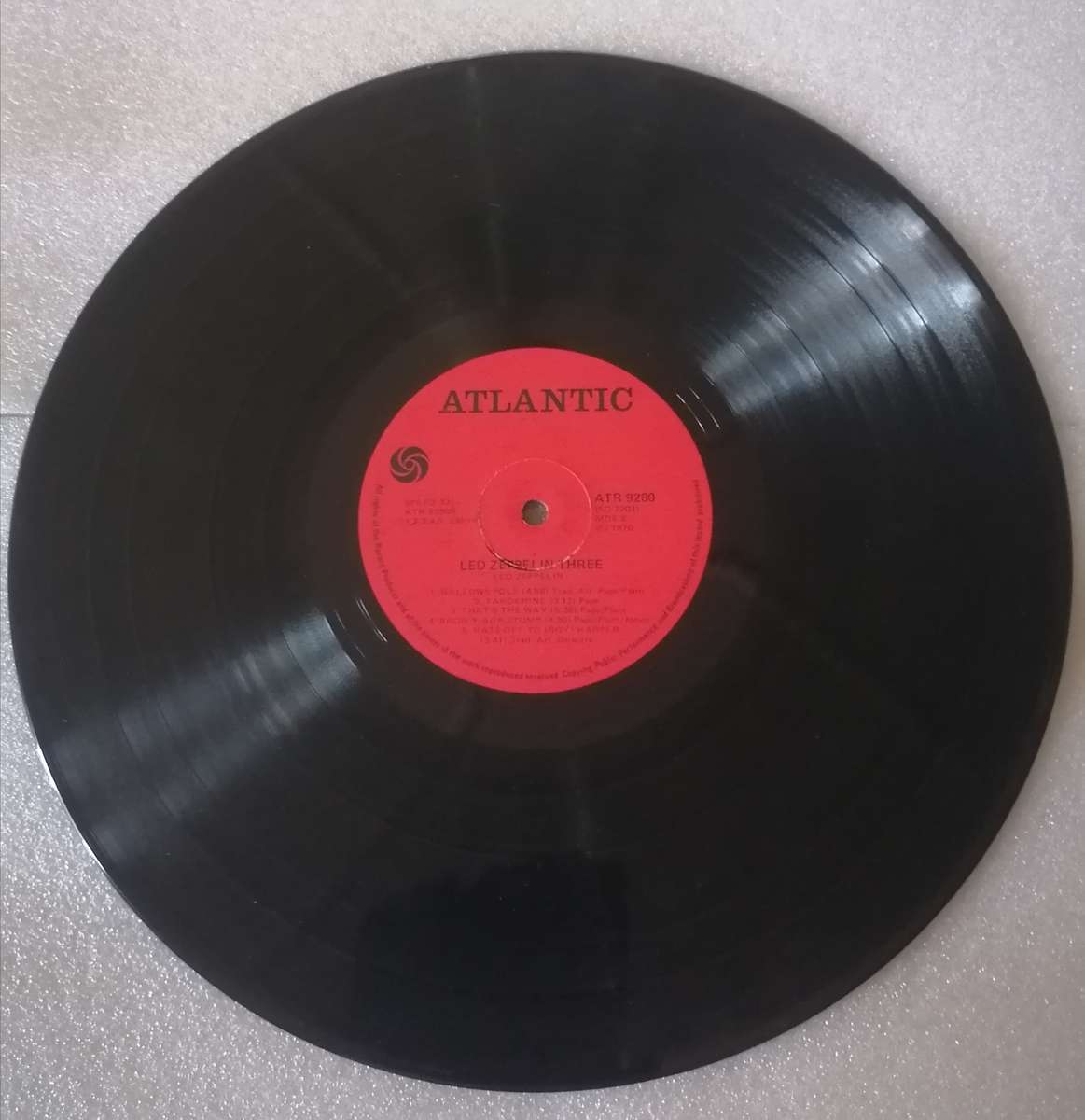Led Zepplin Three, vinyl in very good condition.