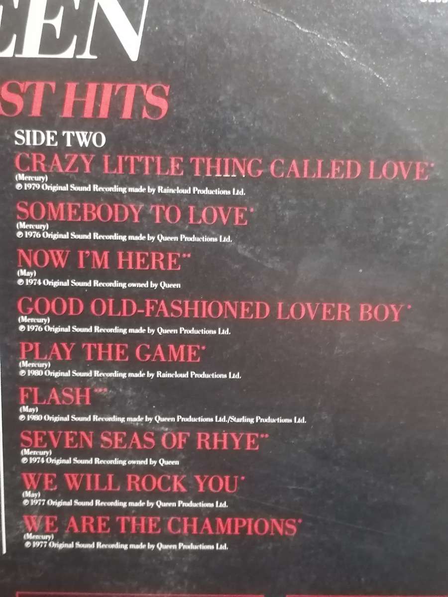 Queen, Greatest hits, vinyl.