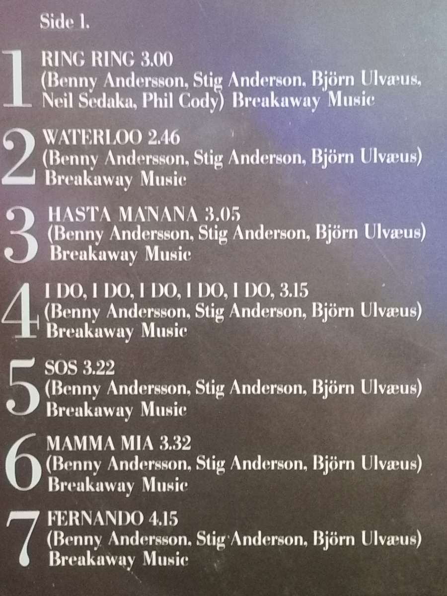 ABBA, the singles, the first ten years, double album, vinyl's very good.