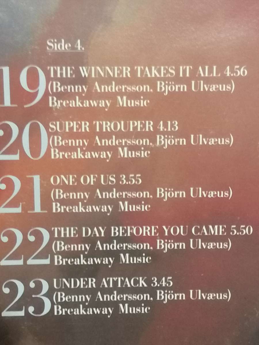 ABBA, the singles, the first ten years, double album, vinyl's very good.